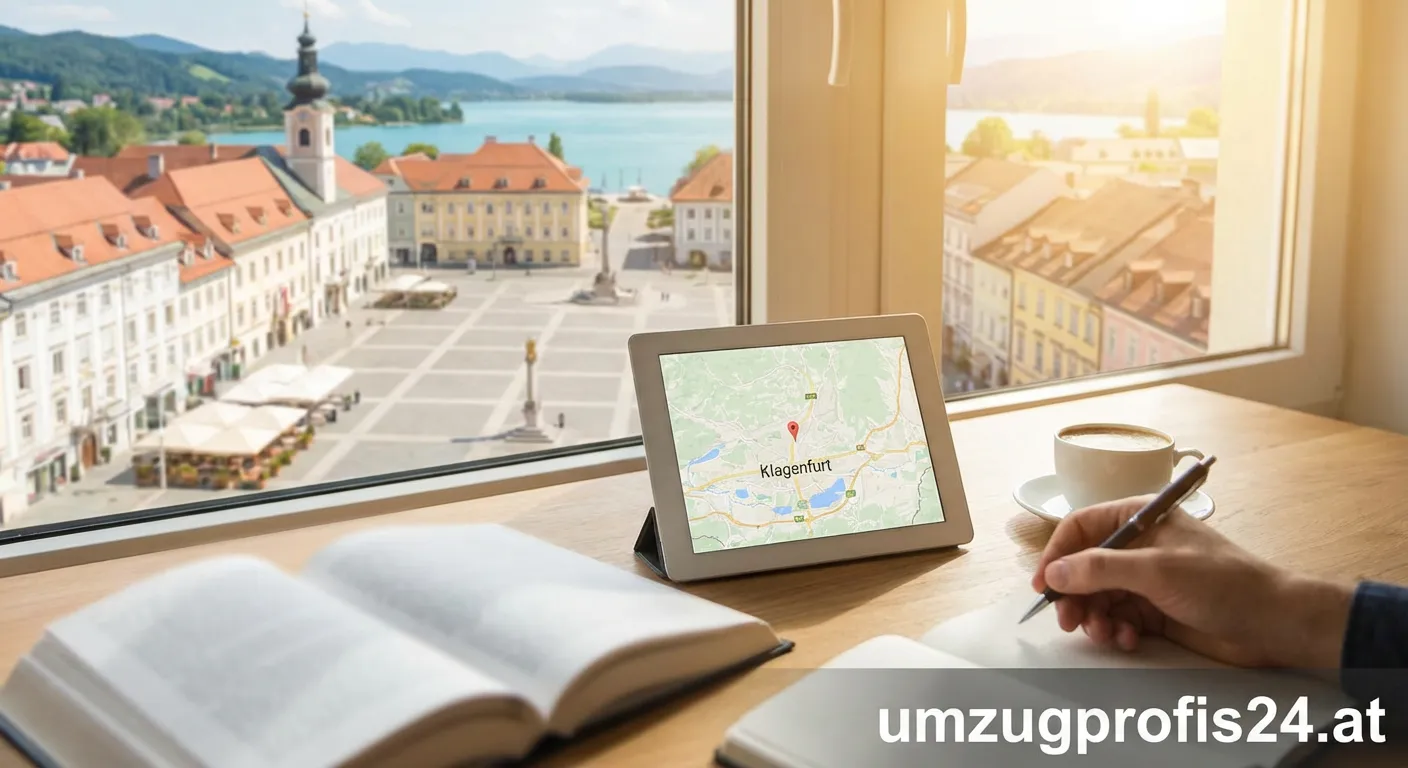 Person lernt für die Integrationsprüfung Klagenfurt mit Unterlagen und Stift