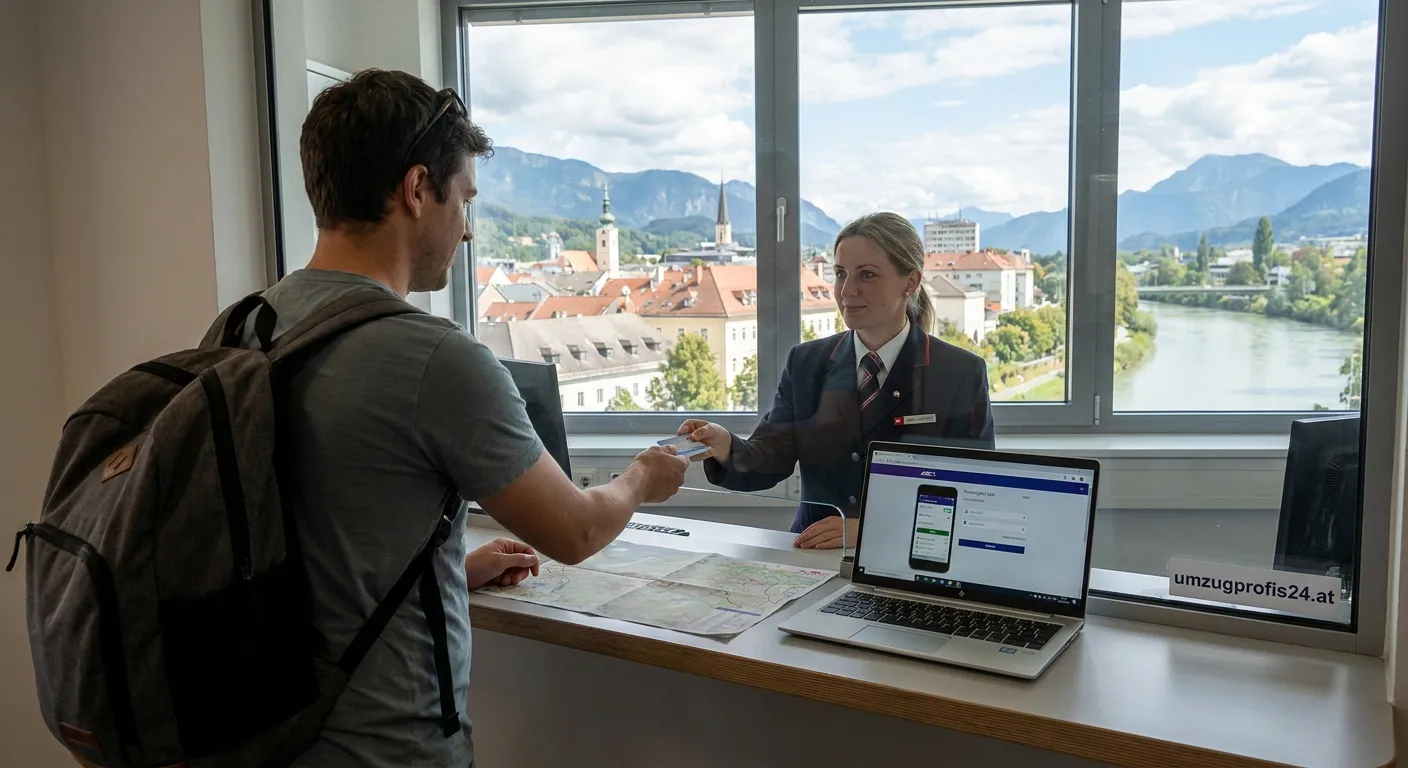 Ticketänderung am Schalter in Villach