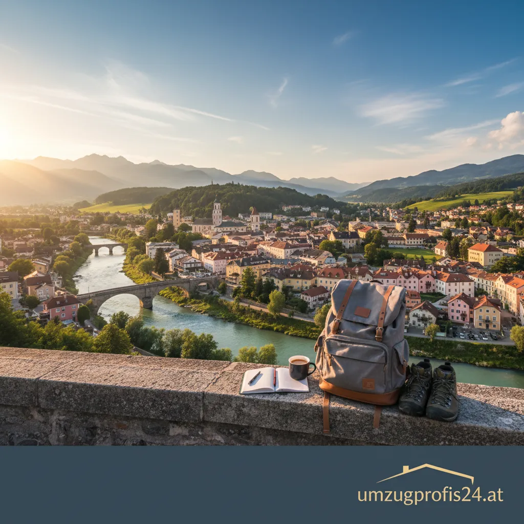 Person plant ein Sabbatical im Ausland mit Blick auf Villach