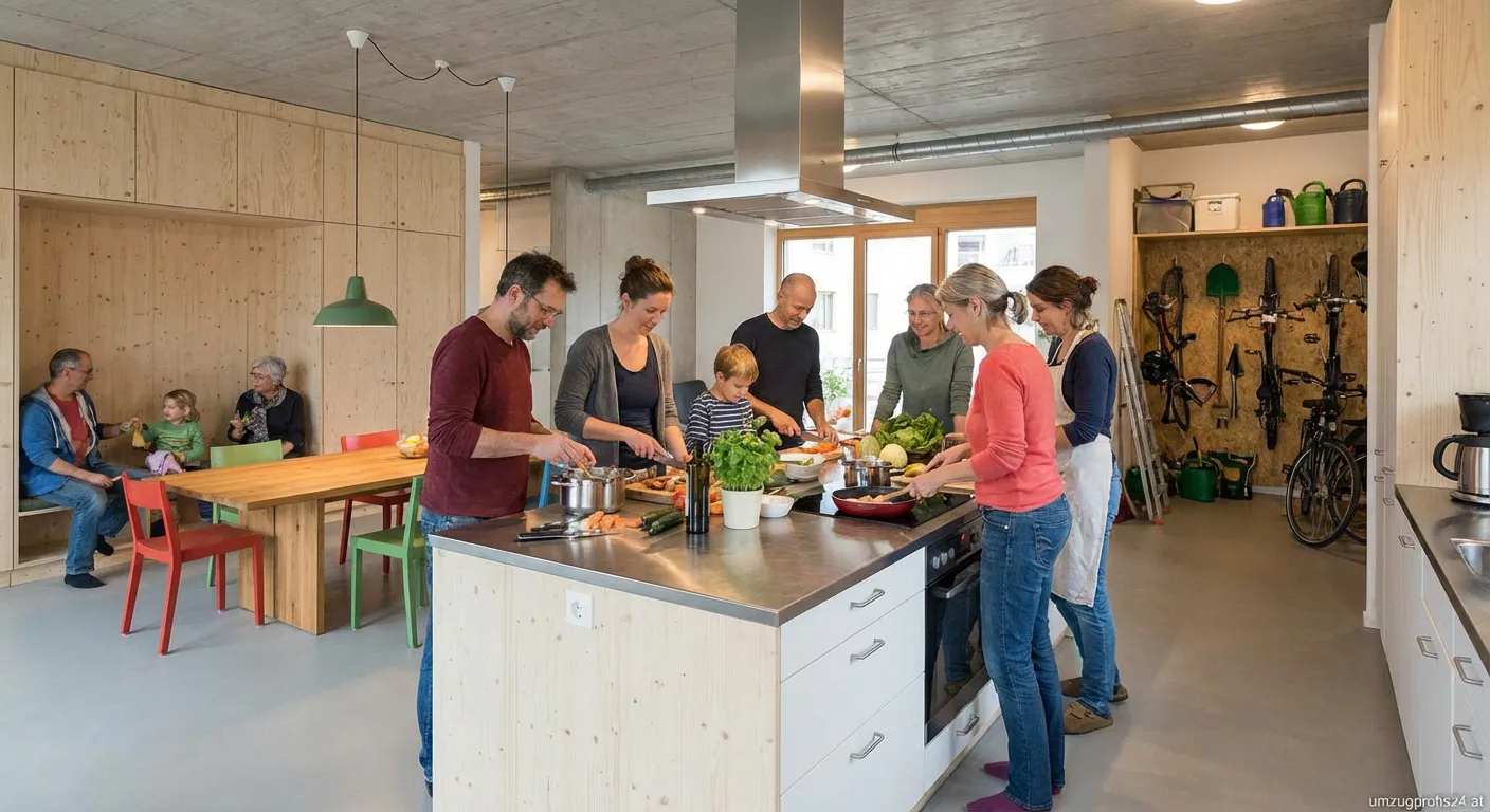 Moderne Co-Housing Projekt in Wels mit gemeinschaftlichen Flächen