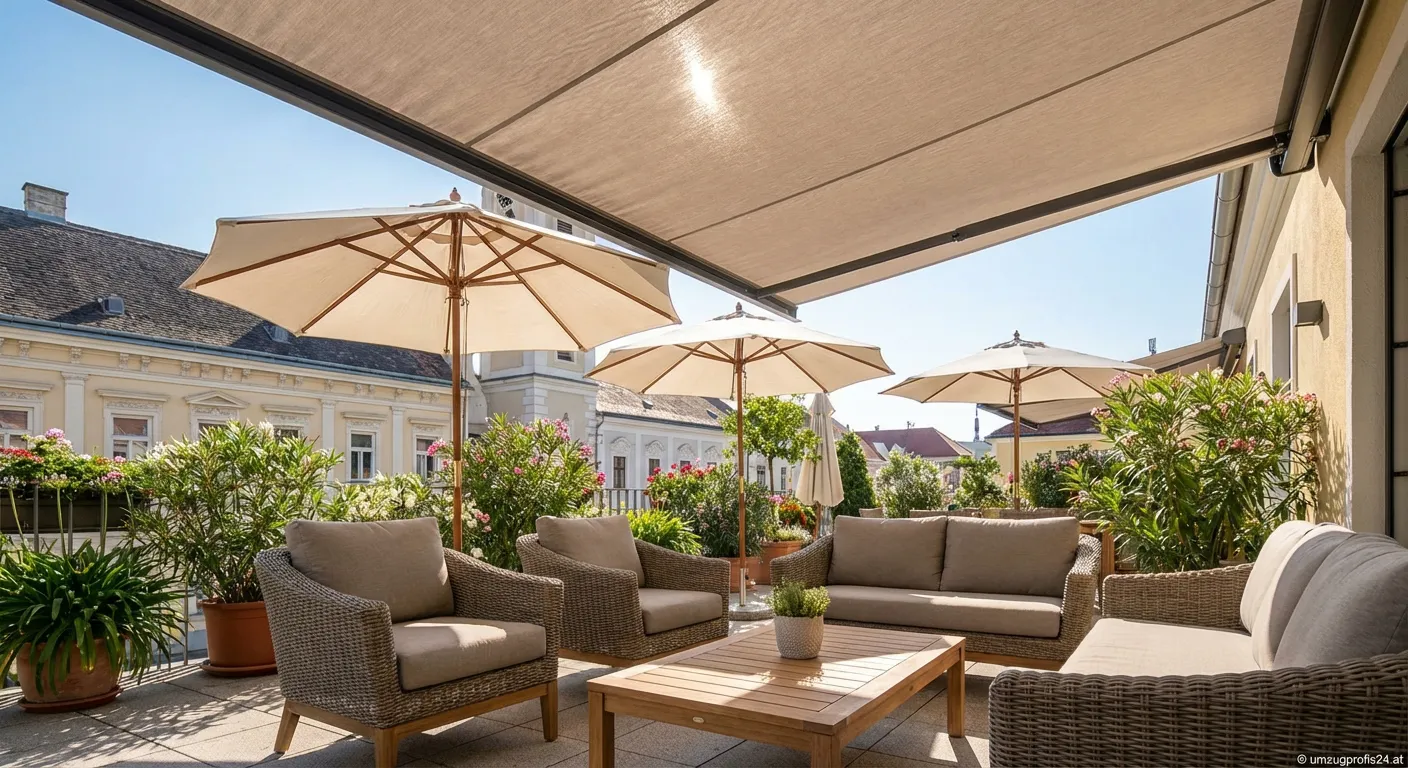 Sonnenschutz Möbel St. Pölten Gartenmöbel unter Markise